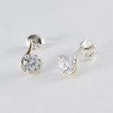 Lourdes Elegant White Stud Earrings for Any Occasion
